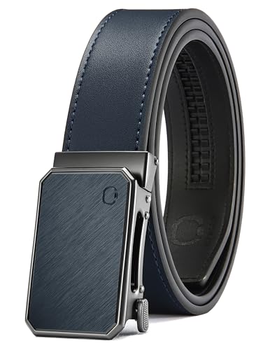Image of CHAOREN Ratchet Belt Men - 35mm Mens Belt Leather for Casual Jeans - Versatile Fit, Customizable Style