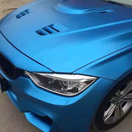 Image of CVANU Air Release Light Blue Matte Chrome Metallic Car Vinyl Vehicle Wrap CV-01 12''x24''inch