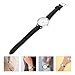 Imagen de ifundom Reloj Femenino Delicado de Pulsera Resistente para Mujer Diseño Simple con Esfera y Correa Negra Accesorio Elegante para Uso Diario y Ocasiones Casuales