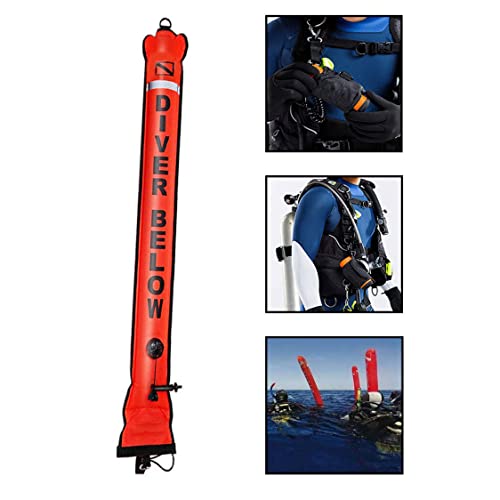 Bouée de marqueur surface orange 150 cm de plongée sous-marine gonflable