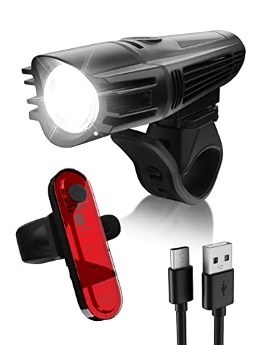 INBIKE Bike Lights Set,360-degree Rotating Super Bright Bicycle Headlight, Four Light Modes Easily Adjusted, and Easy to Install
