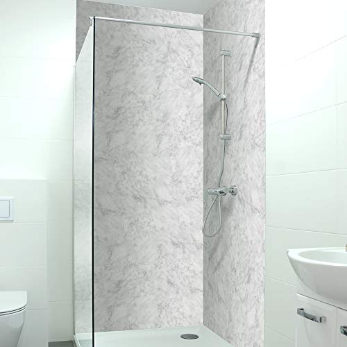 DRUCK-EXPERT Premium Duschrückwand 0,4 mm selbstklebendes Hart-PVC,...