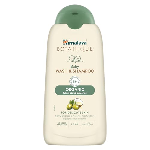 Image of Himalaya Botanique Baby Wash & Shampoo|Organic |No Post-Bath Dryness|200 ml