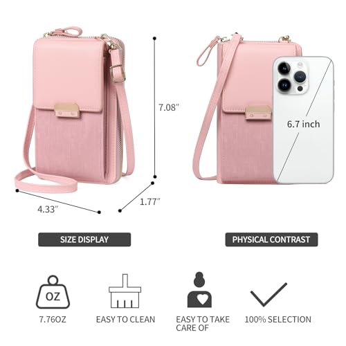 Leather Crossbody Bags Small Cell Phone Bag for Women with Adjustable Strap4