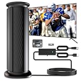 2025 Upgraded TV Antenna Up 2200+ Miles Range, Digital Best Antenna for Smart Tv Indoor/Outdoor 4k Local Channels, Amplified HDTV Antenna Long Range with Amplifier Signal Booster/Thic Cable (Small)