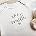 COUPLEHOODIES Custom Embroidered Baby Onesie with Name - Gift for aby Pregnancy Announcement, Baby Shower or First Grandchild
