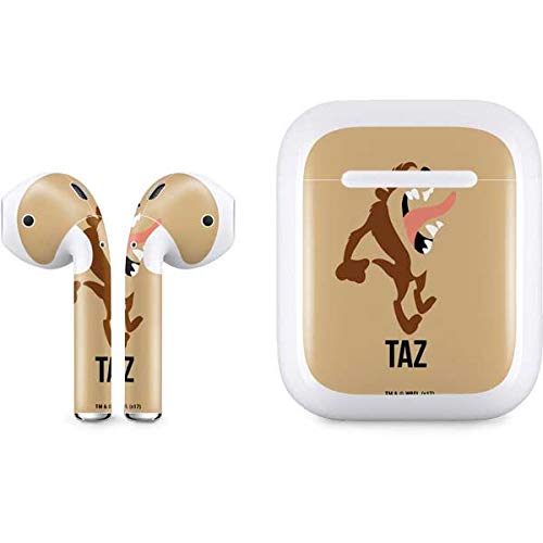 Skinit Decal Audio Skin Compatible with Apple AirPods - Officially Licensed Looney Tunes Taz Identity Design