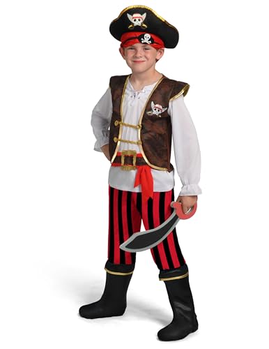 Spooktacular Creations Pirate Costume for Kids, Boys Pirate Outfit Set for Toddler Halloween Pretend Roleplay Themed Party