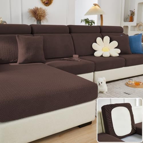 Fundas mágicas para sofá, fundas de sofá relajantes para el hogar, fundas elásticas para sofá, fundas de sofá para perros, lavables (marrón, funda disponible en Yaxa Colombia