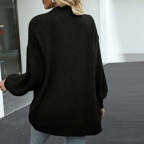 Oversized Cardigan Sweaters for Women Lightweight Crochet Sweater Casual Open Front Cardigan Sweater Coats w/Pockets3