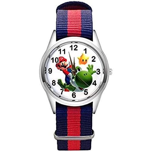 Super Mario Uhr Mode Cartoon schöne Mario Stil Uhr Student Boy Armband Quarz Uhr Clark Cover