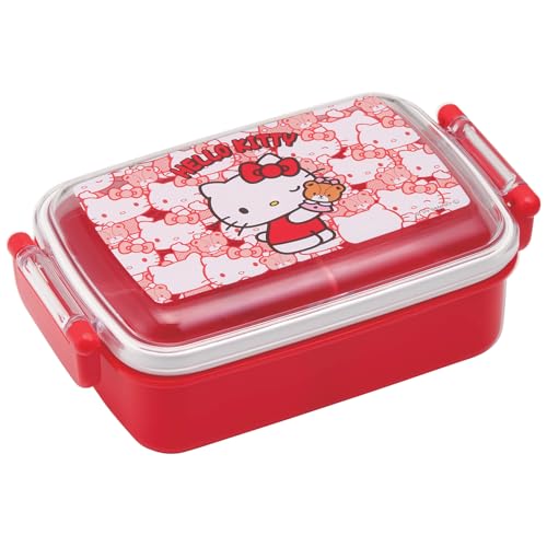 Skater Hello Kitty Bento Lunch Box 15.22oz - Cute Lunch Carrier with Secure 2-Point Locking Lid - Authentic Japanese Design - Durable, Microwave and Dishwasher Safe