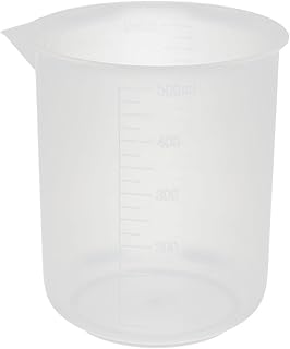 Aexit 500mL School Bottles & Jars Laboratory Transparent Plastic Liquid Container Measuring Dispensing Bottles Cup Beaker
