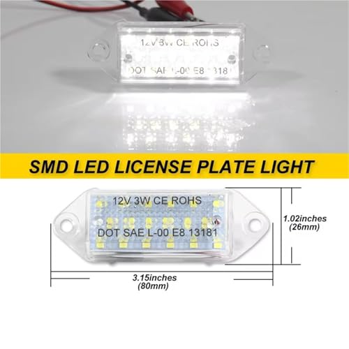 Luz de matrícula LED para solucionar bombilla fundida en Mitsubishi Evo 4