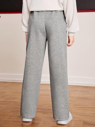 GORGLITTER Boy's Sweatpants Wide Leg Lightweight Open Bottom Pants with Pockets Fashion 20242