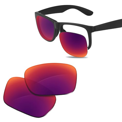 Image of 100% Precise-Fit Replacement Sunglass Lenses for Ray-Ban Justin RB4165 54mm