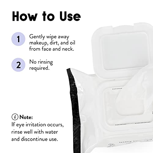 Cleen Beauty Coconut Water Hibiscus Face Wipes L Hydrating Facial Cleansing Makeup Remover L Biodegradable Face Wash Cloth L 25 Count #TOP5