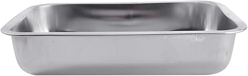 STOBAZA Bandeja rectangular de acero inoxidable para servir sushi, bandeja para hornear de acero, bandeja para hornear de metal, bandeja para disponible en Yaxa El Salvador