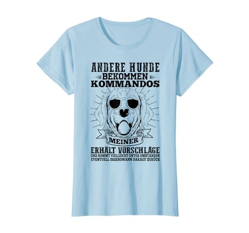 Witzige und Lustige Sprüche Andere Hunde Bekommen Kommandos Spruch Geschenk Damen T-Shirt Weiß Kurzarm S
