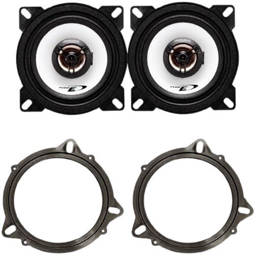 Kit Casse Alpine composto da: Kit 2 casse ALPINE SXE-1025S per BMW e Tesla Model 3/Y (vedi desc.) + 2 Supporti Anteriori o Posteriori