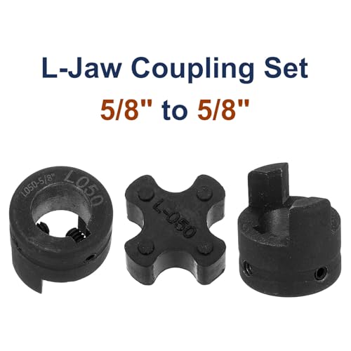 QUARKZMAN 5/8\ Bis 5/8\ L050 Flexibles 3-teiliges L-Jaw Kupplungsset & Buna-N NBR Gummispider Für Holzspalter Hybridgeräte