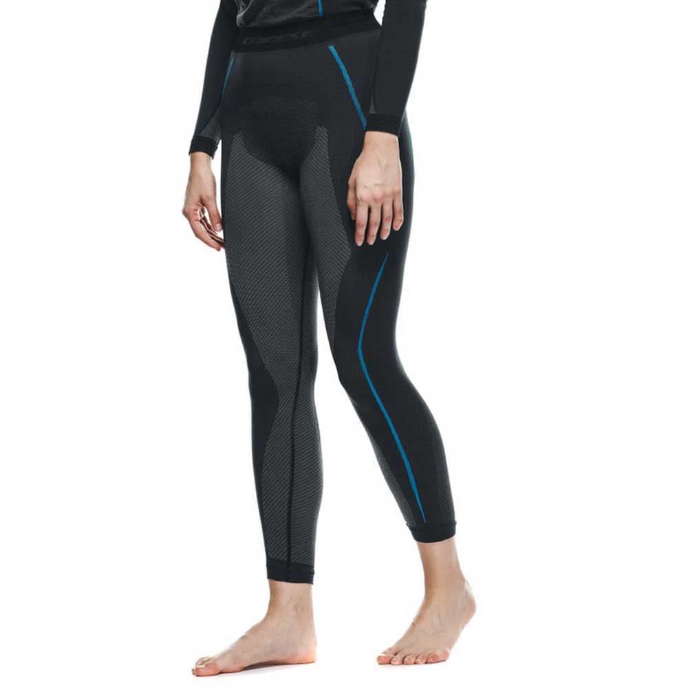 Dainese Dry Pants Lady, Motorbike Base Layer Pants, Women, Black/Blue, M