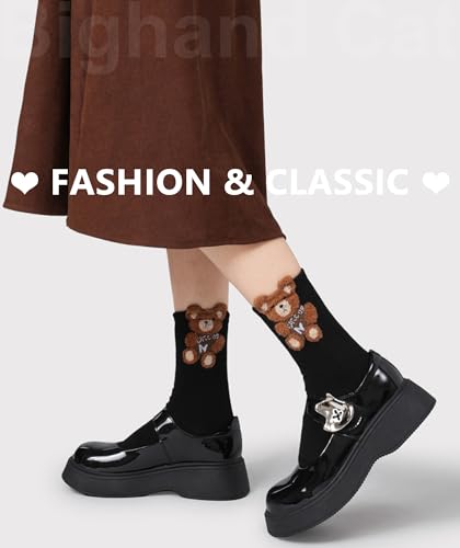 Image of IIG 5 Pairs Womens Novelty Cute Crew Socks Colorful Funny Ankle Socks Gifts for Womens Socks