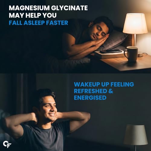 Image of Carbamide Forte Chelated Magnesium Glycinate Supplement 2000mg Per Serving | Magnesium Supplement Supports Muscle Recovery & Better Sleep - 60 Veg Tablets