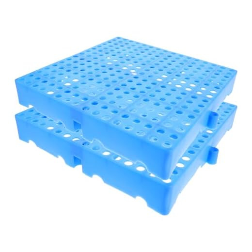 Happyyami 2 tarimas de plástico para Suelo: Rejilla Transpirable con ventilación, Altura y área Ajustables para Almacenamiento en sótanos y ventilación Mejorada.