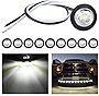 Nilight 10 PCS 3/4 Inch Round LED Clearance Light LED Front Rear Side Marker Indicator Light Bullet Marker Light for Truck RV Car Bus Trailer Van Caravan Boat , 2 Years Warranty