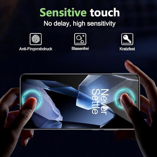 Image of EZ-GLAZ Privacy Screen Protector for OnePlus 13 (6.82 inch Curved Display) | Anti-Spy HD Clear Flexible Film | Bubble-Free Easy Installation Kit | Scratch Resistant | Case Friendly (Pack of 2)