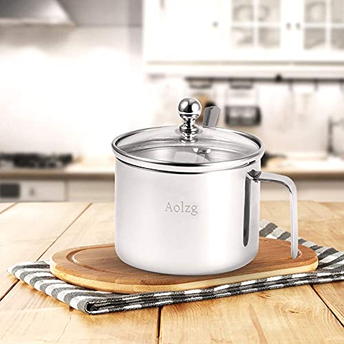 Aolzg Stainless Steel Sugar Bowl With Handle, Spices Sugar Bowl, Sugar Dispenser,With Clear Lid (For Better Recognition) Sugar Spoon For Home And Kitchen,White Sugar Bowl,Cylinder Shape (550Ml/18.6Oz) #TOP5