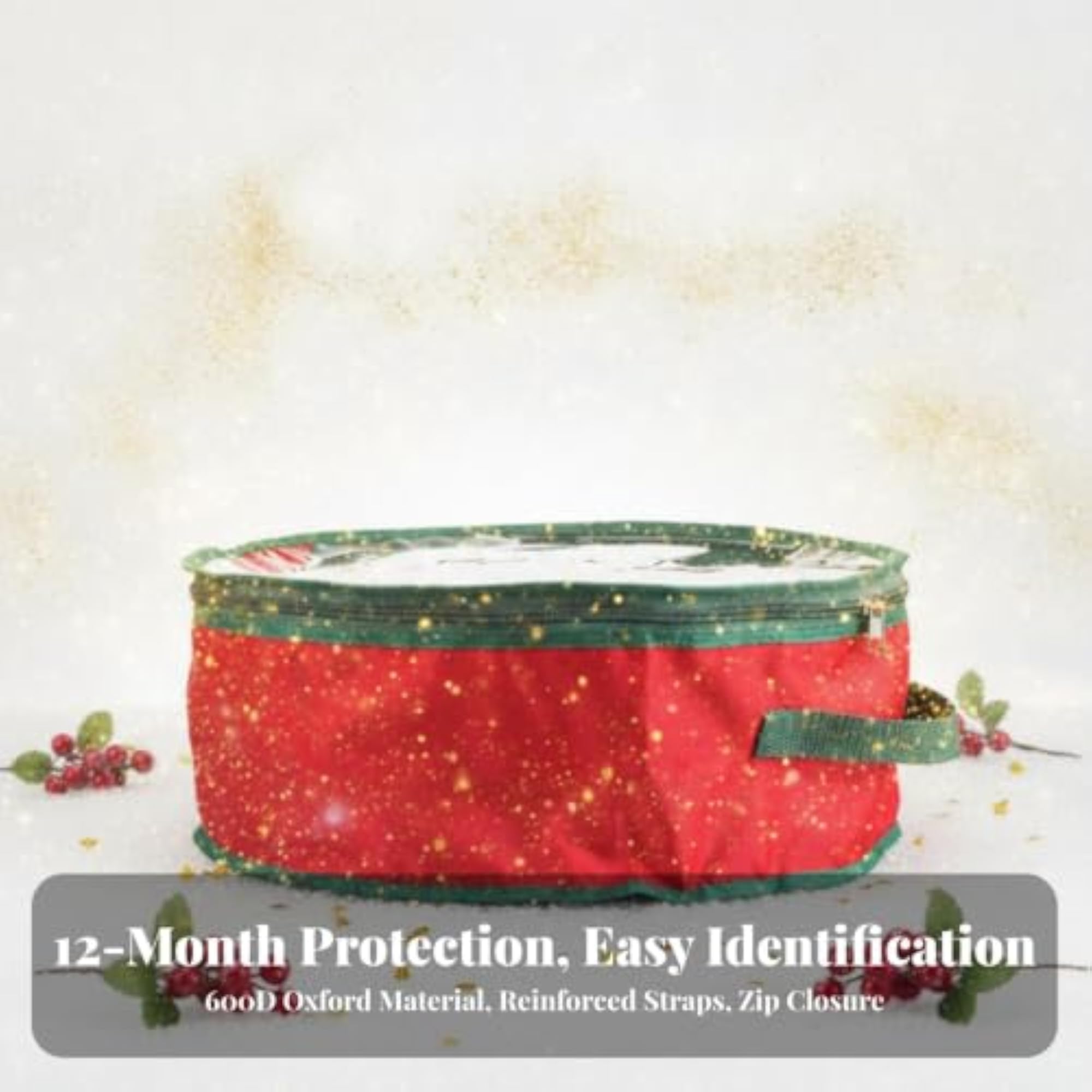 Dust-Resistant Wreath Storage Bag, 600D Oxford Material