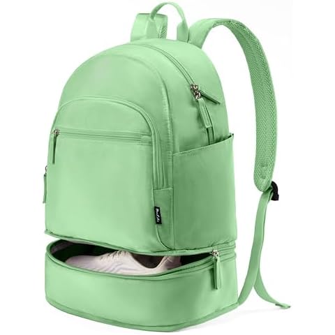 Uselike Gym Backpack with Expandable Shoe Compartment Cover