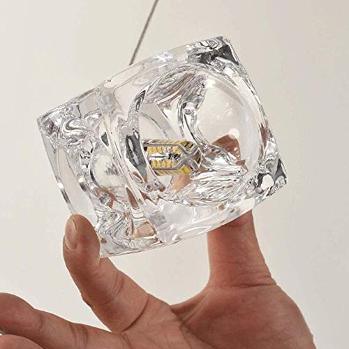 Lámpara de techo de diseño elegante con efecto creativo de capa de hielo 2