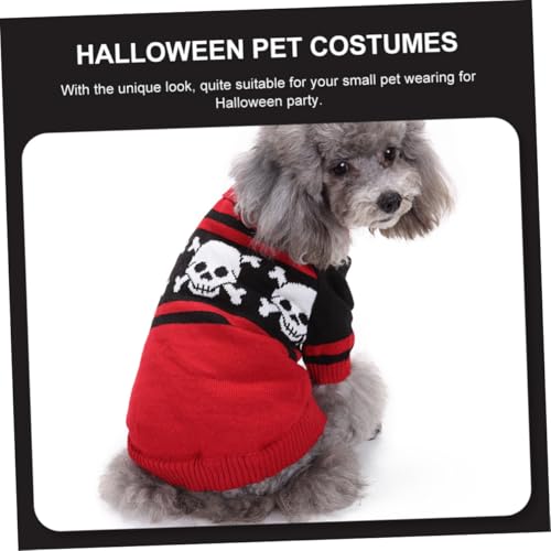 Disfraz para perro diseño esqueleto talla XL rojo miniatura 3