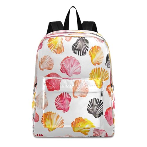 Dussdil Summer Sea Shells (29) Kids Backpack Backpacks for Boys Girls Teen School Bookbag Laptop Bag Daypack Large Travel Sports Bags