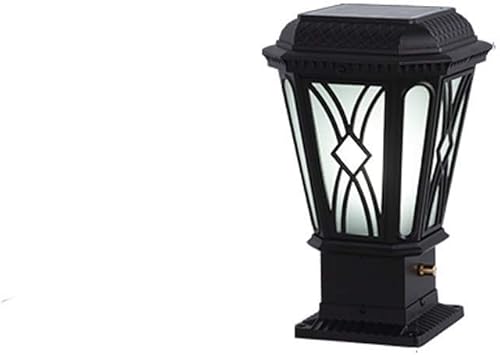 Miniatura 8 de ZEELYDE Luces de poste al aire libre, vintage, retro, solar, para patio, jardín, paisaje, pared, IP55, impermeable, luz de pared, luz de pared para