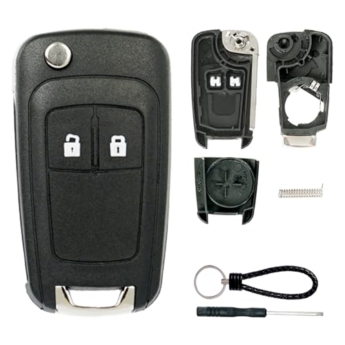 【Cosa è incluso? 】1x guscio chiave a 2 tasti con lama + 1 x catena portachiavi+ 1 x cacciavite. Nota importante: (non è incluso alcun componente elettronico, chip o batteria). Trasferire i componenti dalla chiave auto a distanza esistente per un aggiornamento senza problemi.