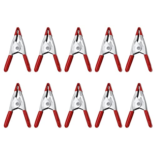 10Pack Crafting Metal Spring Clamp Nonslip Photography Woodworking Clip 2 Inch A Shaped Fixing Carpenter Accessory