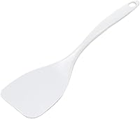 Chef Craft Melamine Spatula Turner 11.25 Inch White - Nonstick Safe, Lightweight, Dishwasher Safe Kitchen Utensil