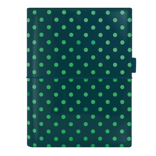 Filofax Domino Patent Organizer, A5 Size, Pine with Spots - High-Gloss, Contemporary, Six Rings, Week-to-View Calendar Diary, Multilingual, 2025 (C022518-25) by Filofax - Used condition - US$18.53