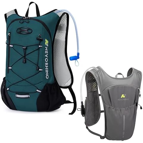 N NEVO RHINO Running Hydration Vest with 2L Water Bladder, Running Vest with 1.5L Water Bladder, Hydration Water Vest for Hiking, Trail Running, Marathons, Cycling Cover