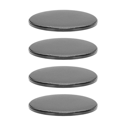 Naroote 4 Pièces Couverture de Gril de Haut-Parleur de Plafond Rond, Protecteur de Grille de Protection de Haut-Parleur de Voiture en pour Cinéma Maison Bricolage, 6,7 Pouces Intérieur X 7 Pouces