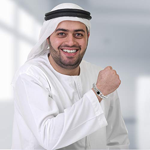 Present Vintage Men Bracelet Stainless Steel Men Link Bracelet Silver Gold Rose Flower Bracelet Rock Line Curb Bracelet Men