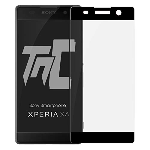 TM-Concept® Verre trempé incurvé 3D Sony Xperia XA - Noir - Protection intégrale
