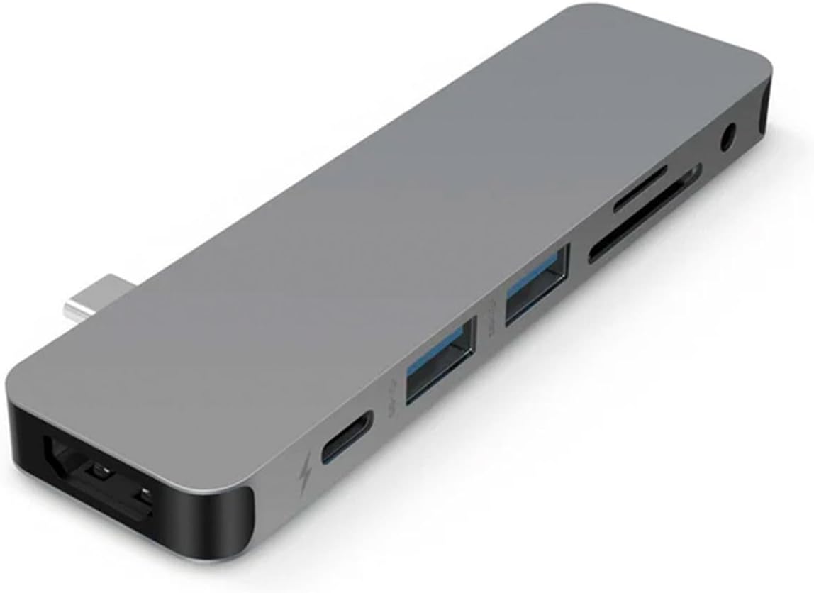 Targus Hyper GN21D-Grey 7-in-1 Drive Solo Hub for MacBook and USB-C Devices