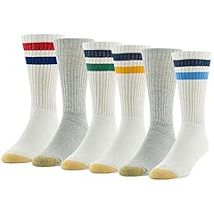 Stripe White/Light Blue Assorted (6-pairs)