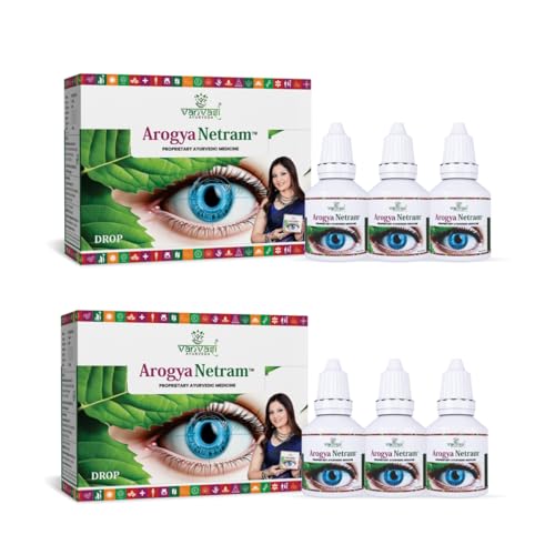 Image of Arogya Netram Ayurvedic Eye Drops | Natural Eye Comfort & Hydration | Soothes Dry, Tired Eyes | Ayush Certified | Daily Use | (10 Ml X 6)