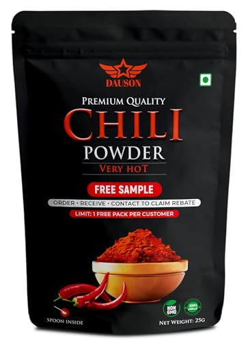 25g Chili Powder Hot | Pure Single Spice, Fine Powder Form | 100% Pure, No Color, No Additives | Kitchen Staple for Cooking, Curries & Marinades